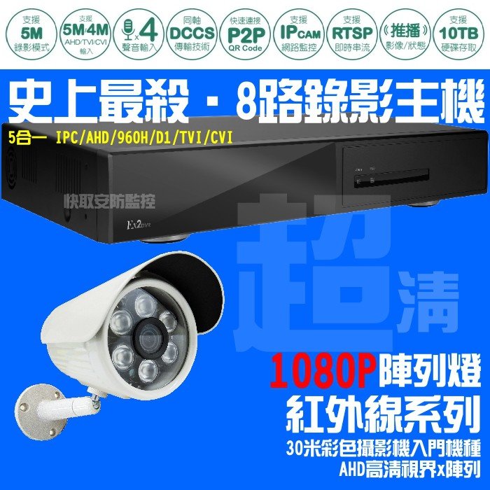 高雄監視器專家|聯順 監視器 監控主機 陞泰 UOI AVTECH 上市公司 五合一 操作簡易【攝影機1台】